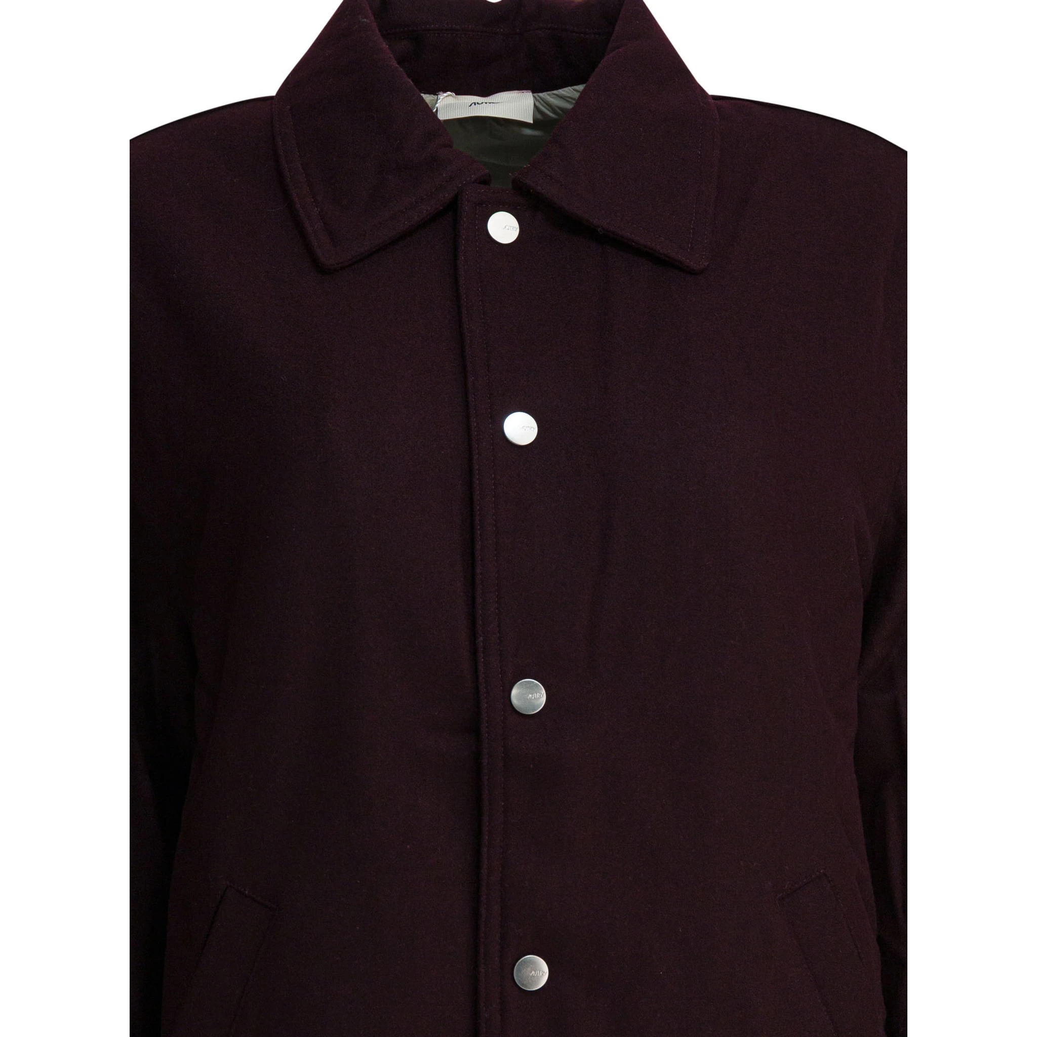 Wool blend overshirt jacket