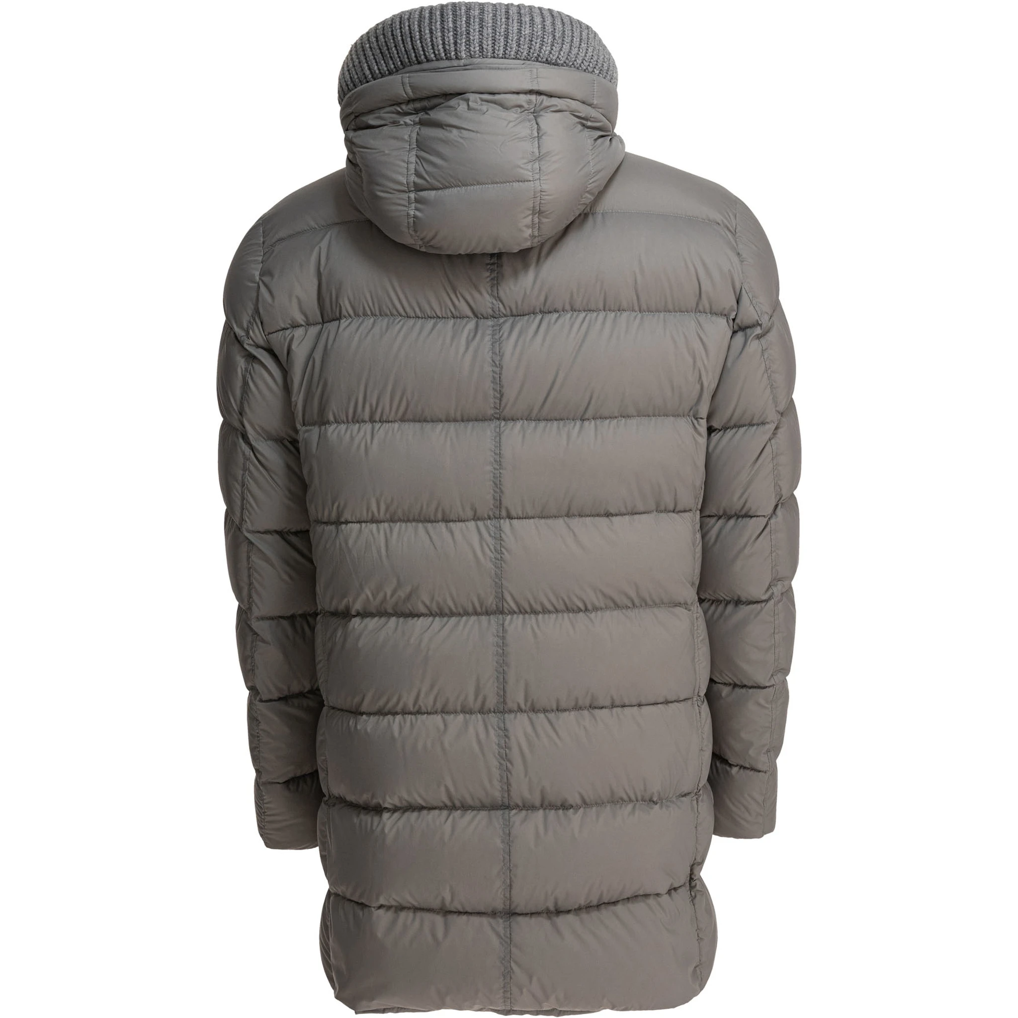 Long down jacket with hood