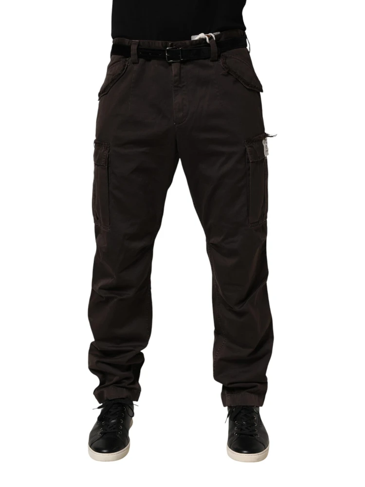 Brown Re- Edition Cotton Men Cargo Pants alternative