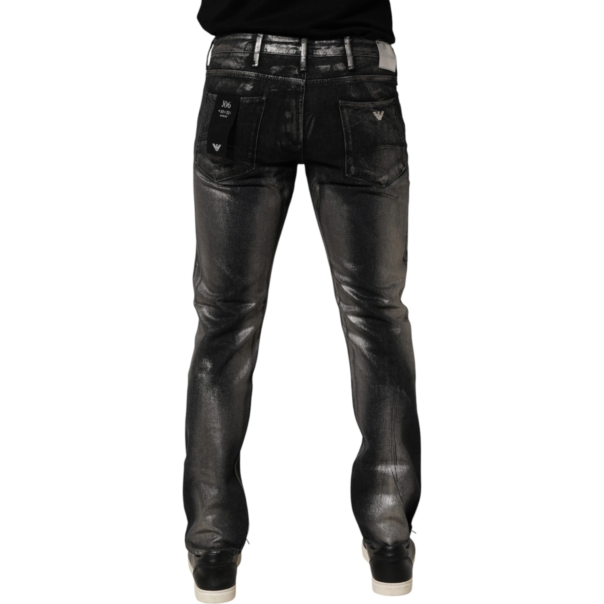 Black Washed Slim Fit Men Denim Trouser Jeans