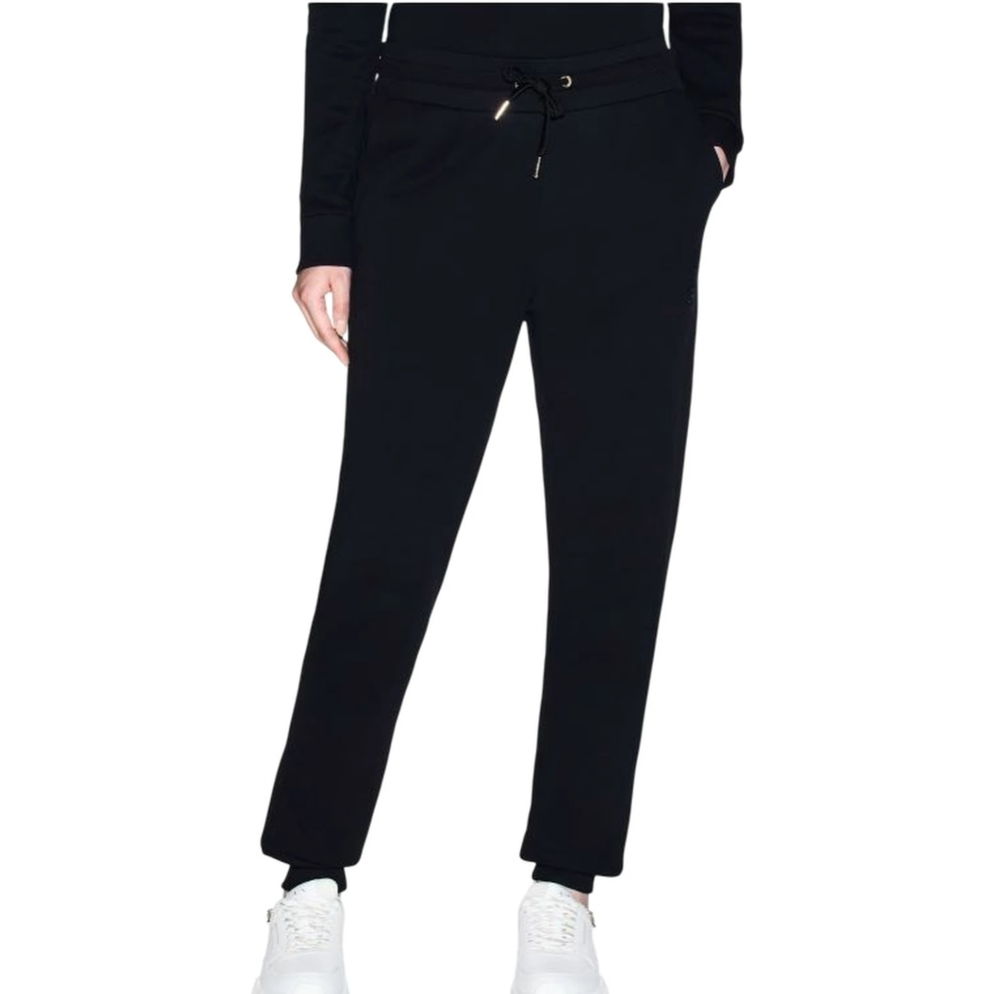 Black Armani Exchange jogger trousers