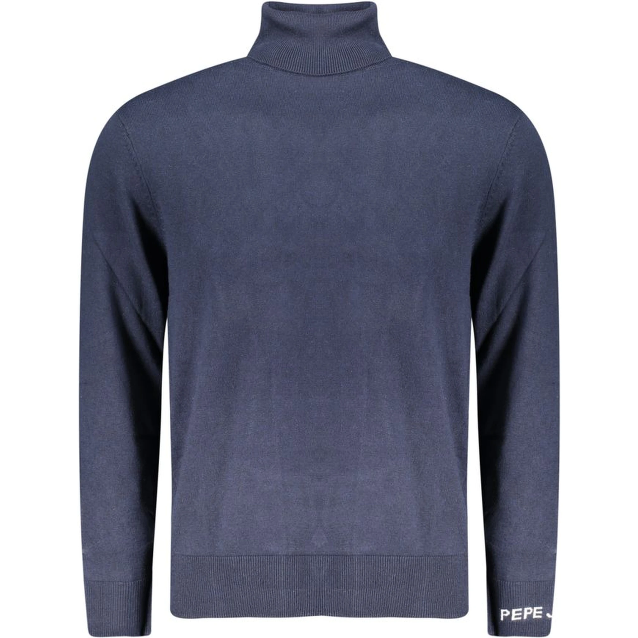 Blue Cotton Men Sweater