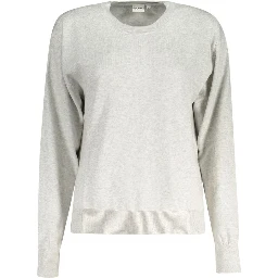 Gray Cotton Women Sweater