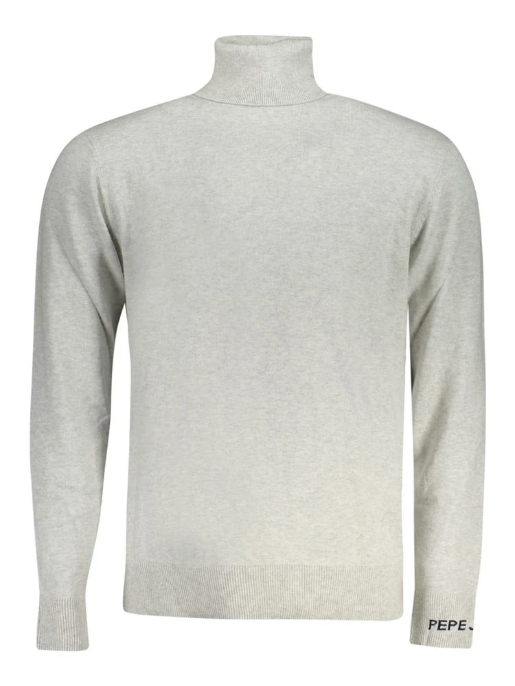 Gray Cotton Men Sweater