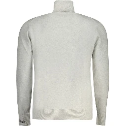 Gray Cotton Men Sweater