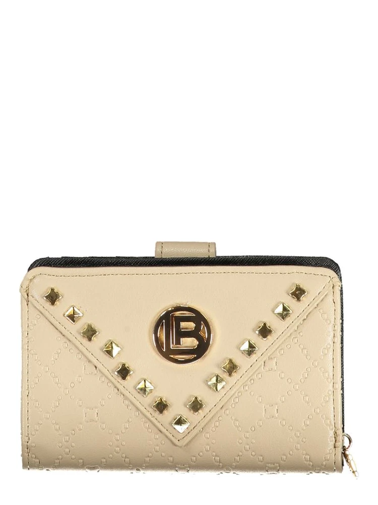 Beige Polyethylene Women Wallet