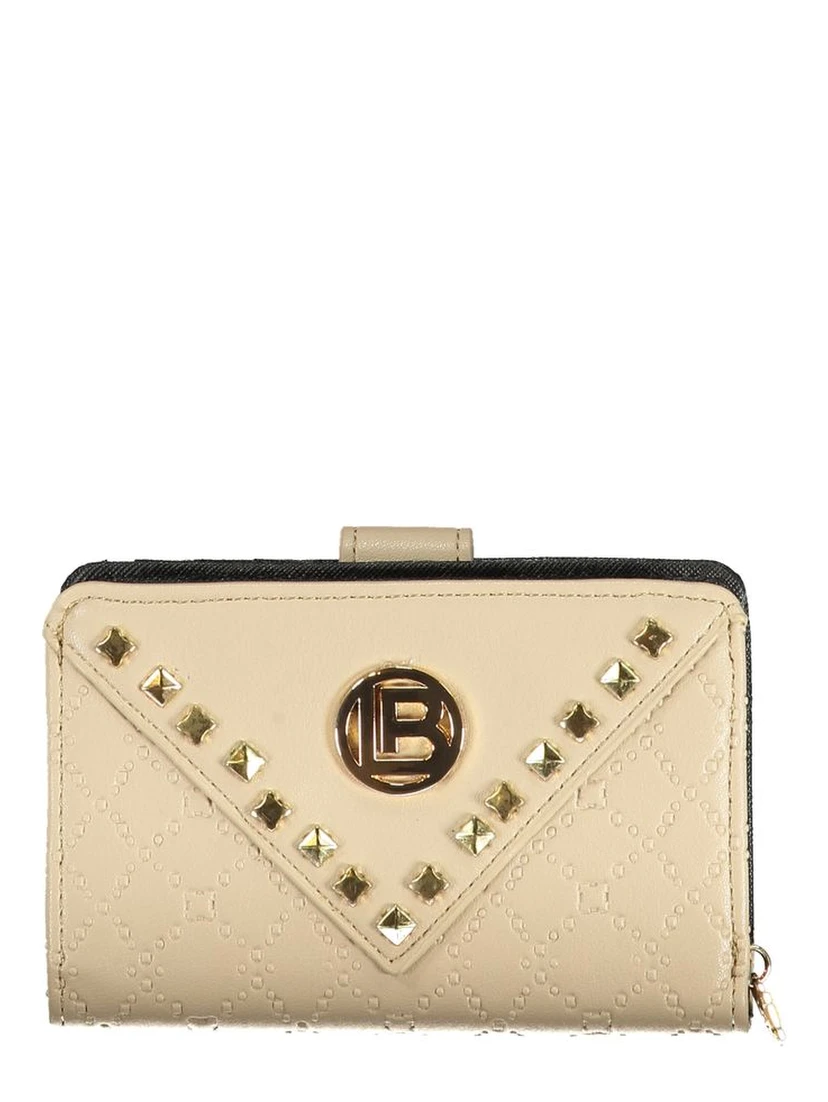 Beige Polyethylene Women Wallet