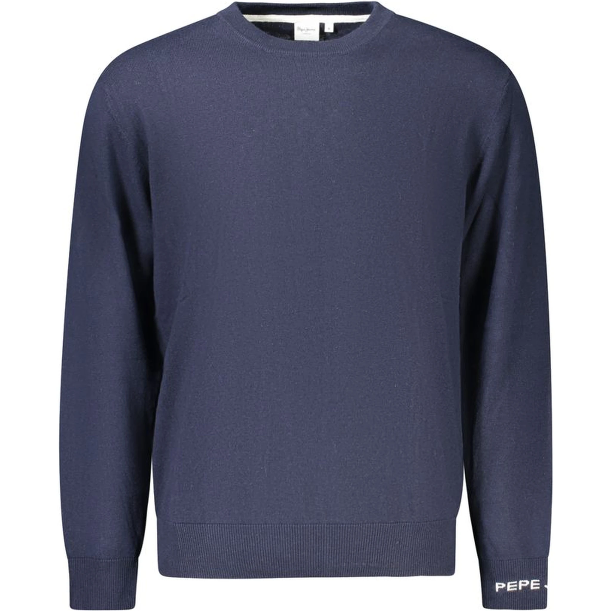Blue Cotton Men Sweater