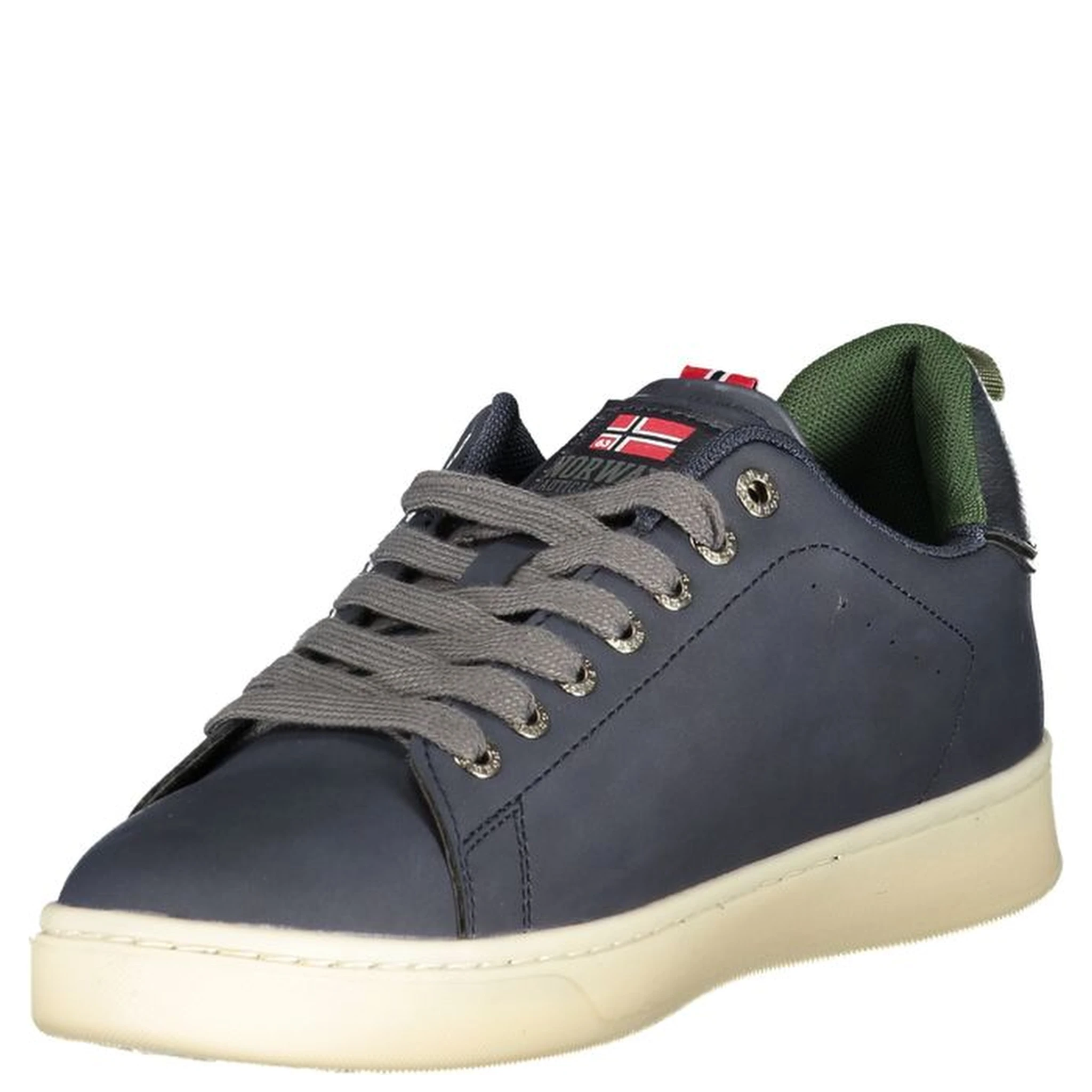 Blue Polyester Men Sneaker