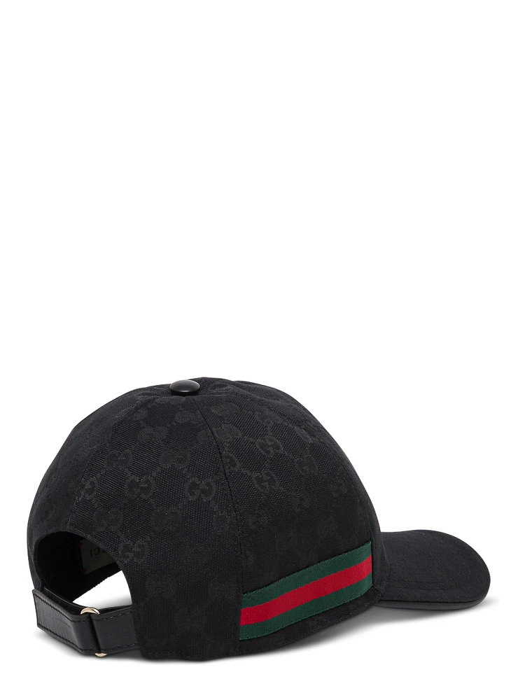 Cotton blend GG Hat with Web ribbon alternative