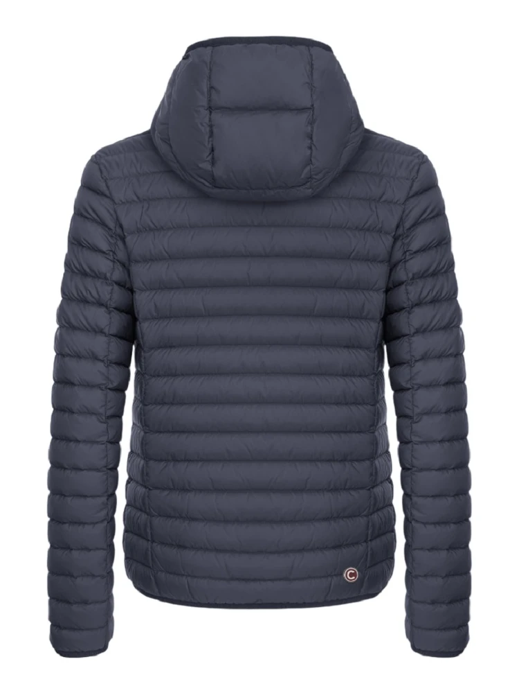Hooded Horizontal-Quilted Down Jacket alternative