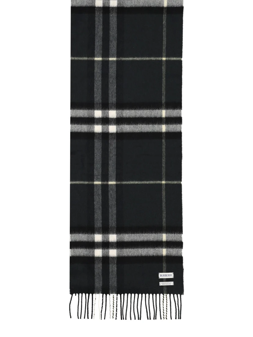 CASHMERE CHECK SCARF