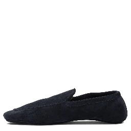 Loafers in suede leather