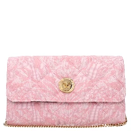 Pink Fabric Clutch Bag