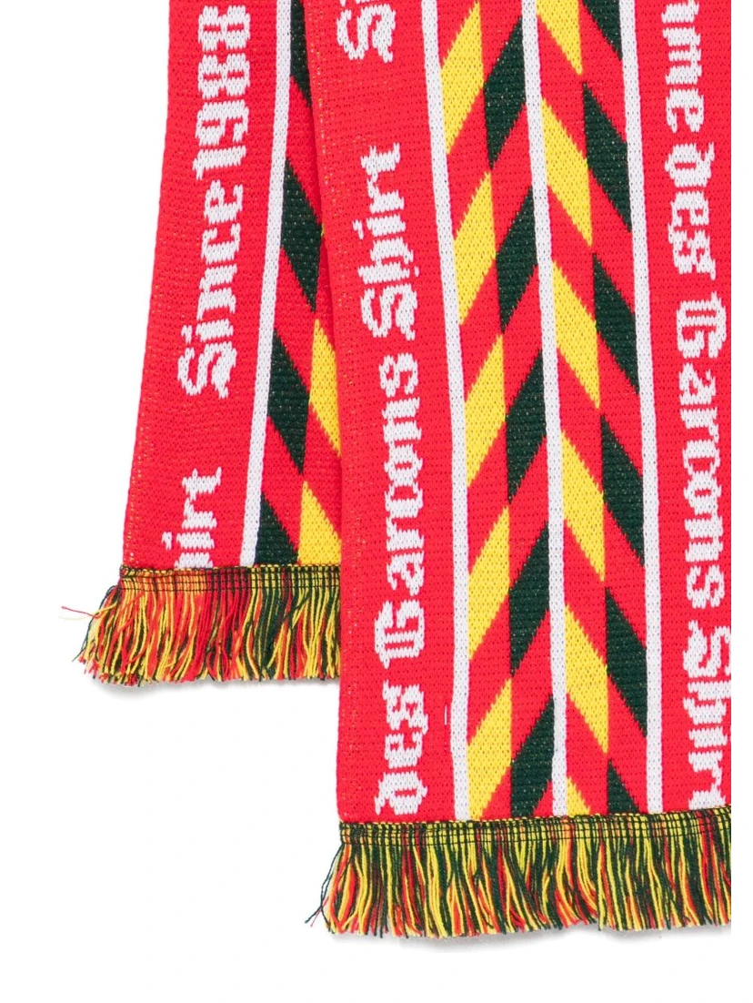 Comme des Garcons Scarfs Red/yellow