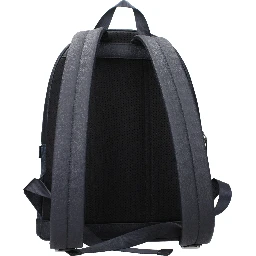 Blue Fabric Backpack