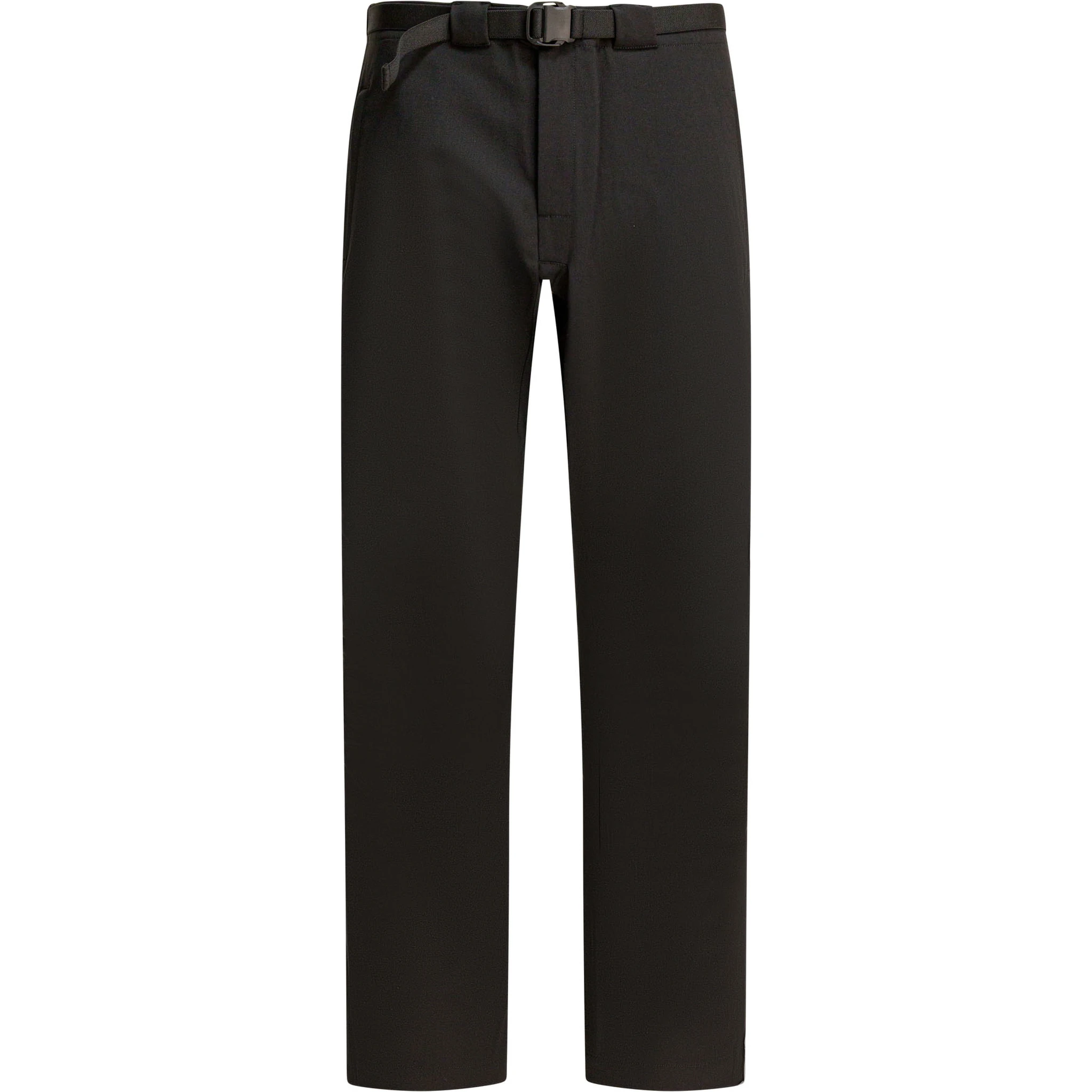 Wool blend belted pants