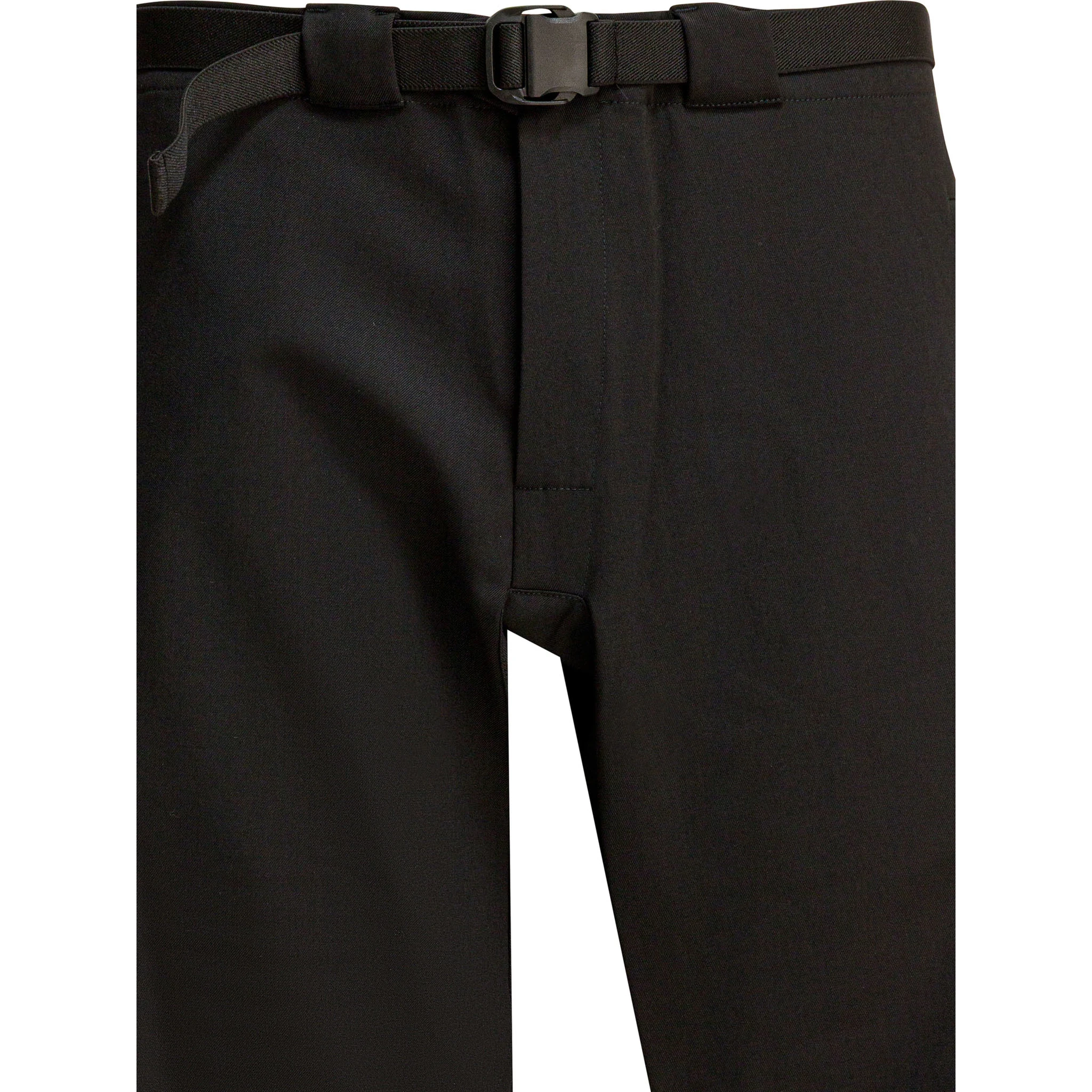 Wool blend belted pants