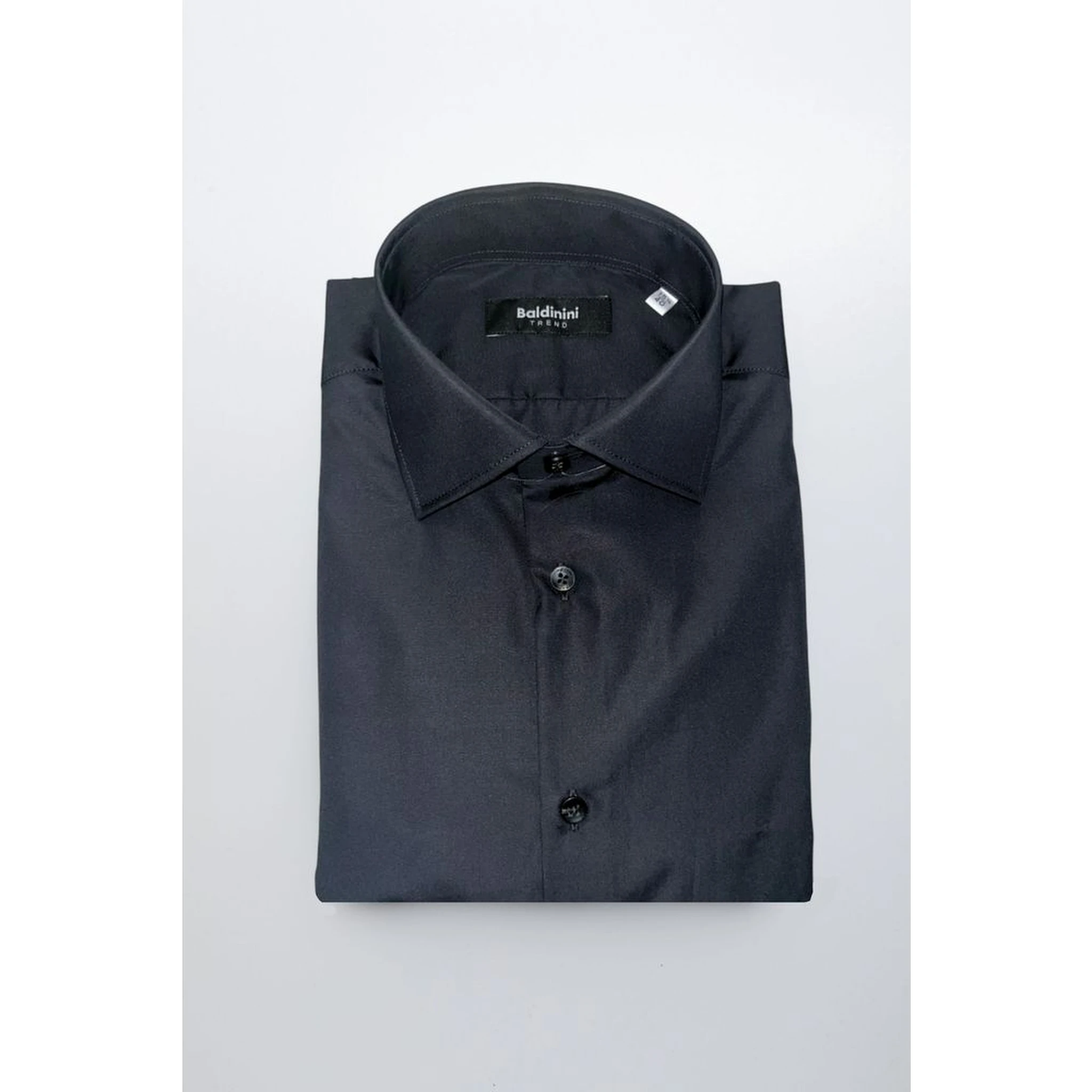 Black Cotton Men Shirt