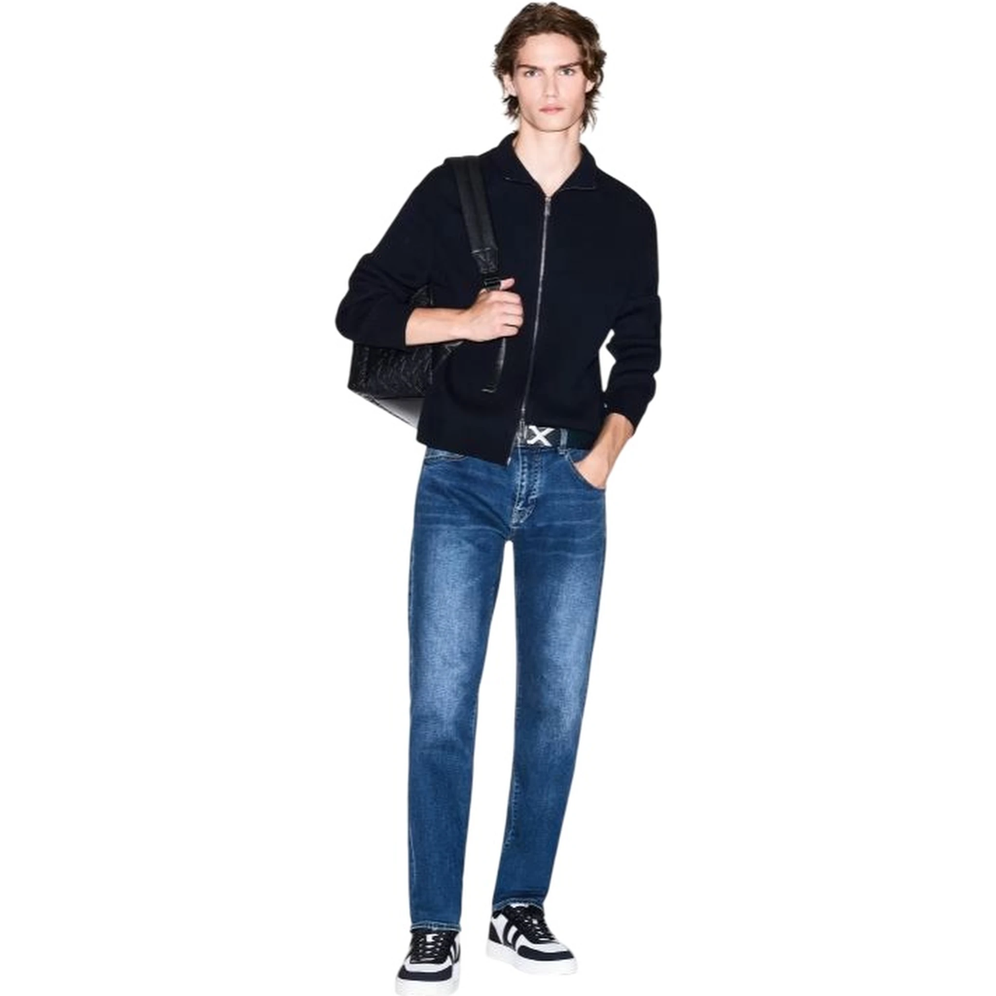 Armani Exchange full-zip cardigan