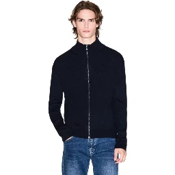 Armani Exchange full-zip cardigan