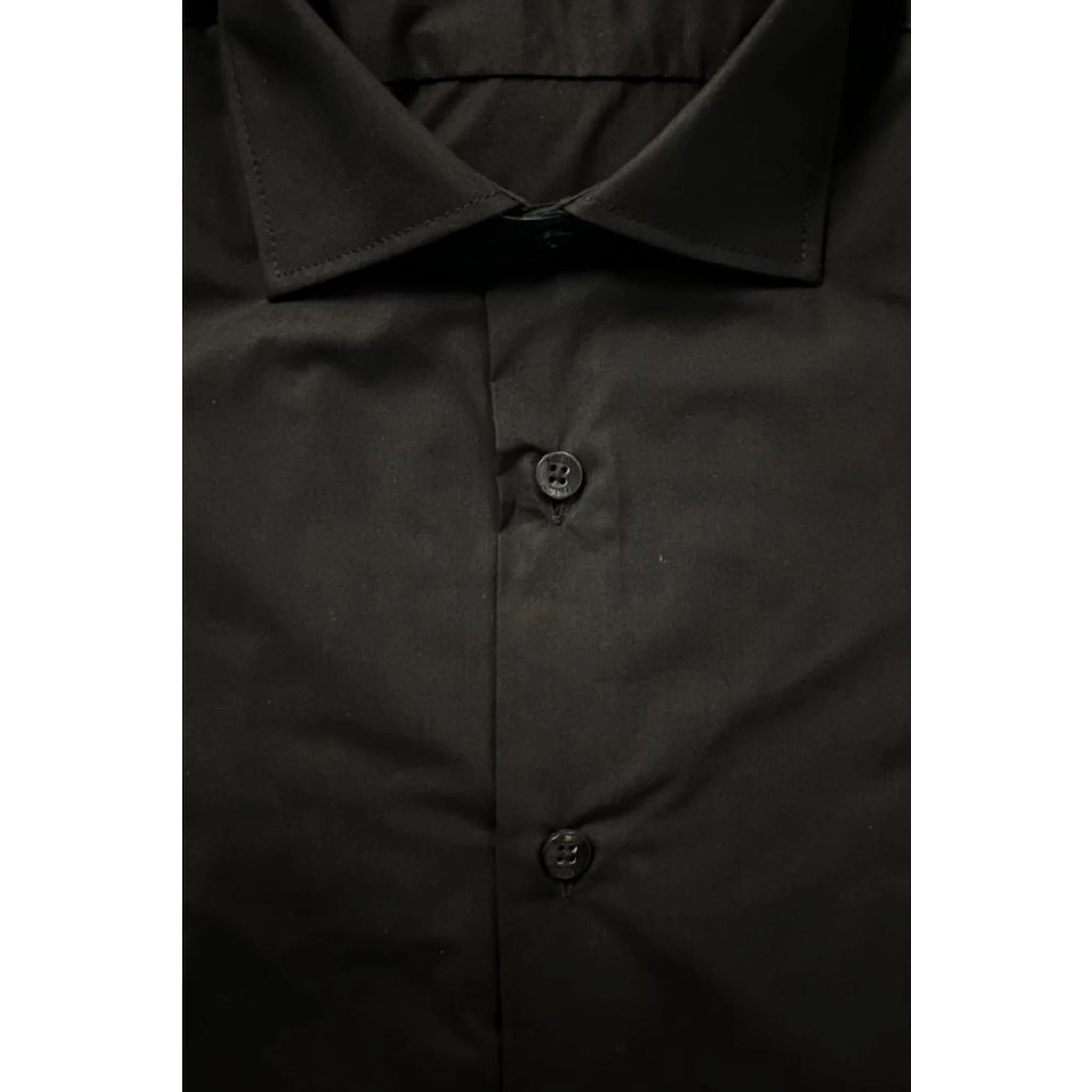 Black Cotton Men's Shirt
