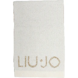metallic-logo scarf
