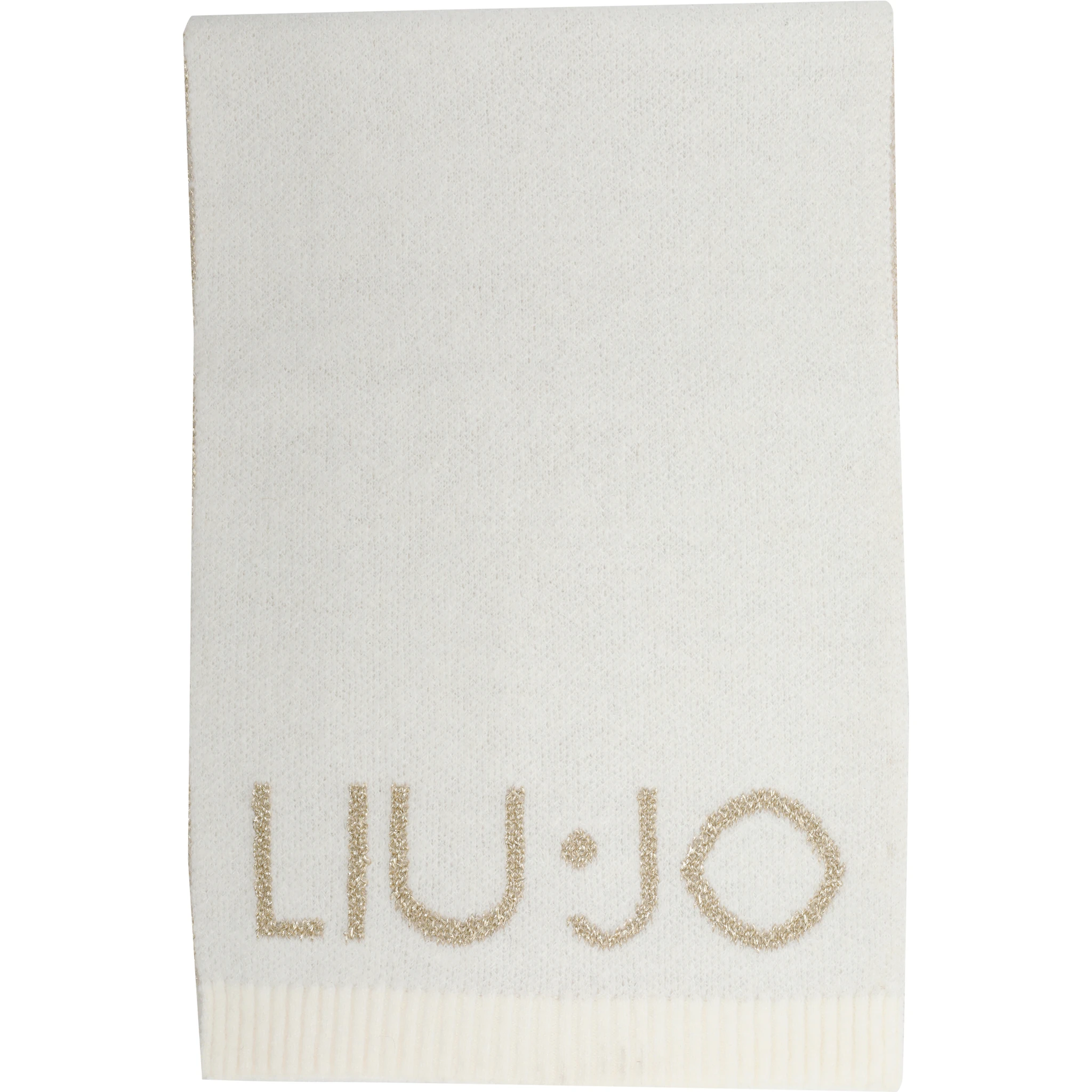 metallic-logo scarf