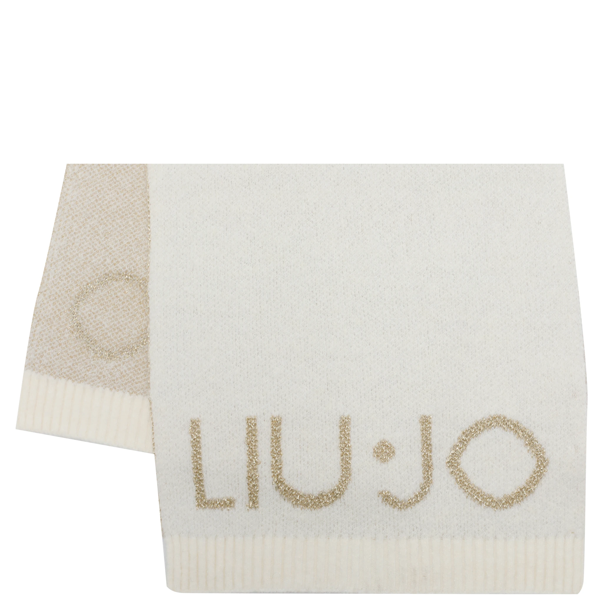 metallic-logo scarf