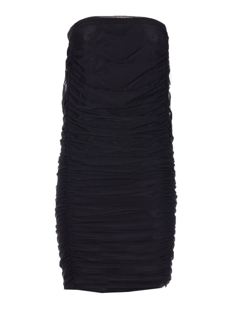 Corinna ruched midi skirt