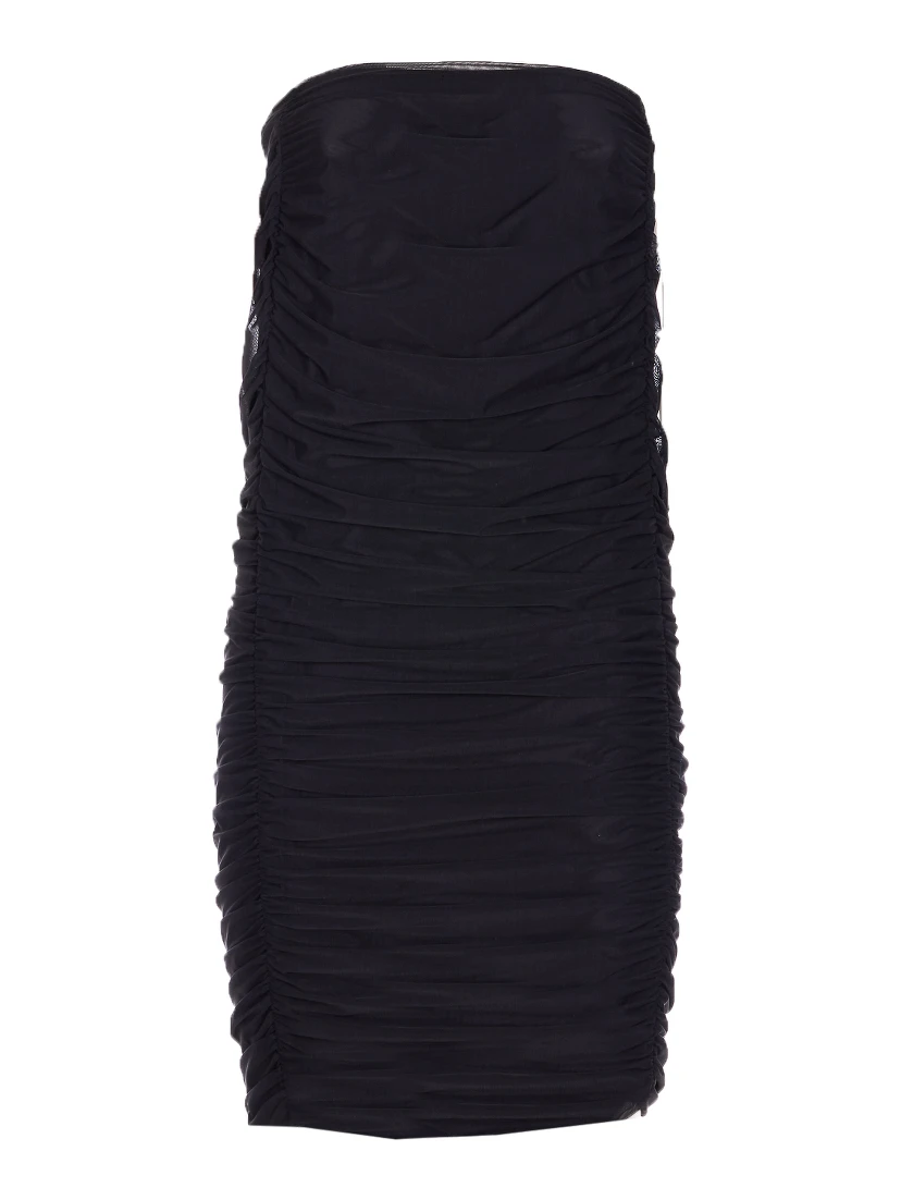 Corinna ruched midi skirt