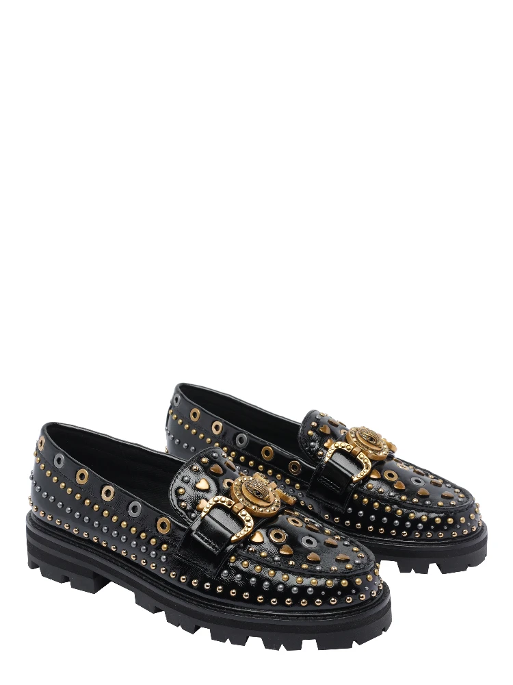 Mansion stud-embellished buckle loafers alternative