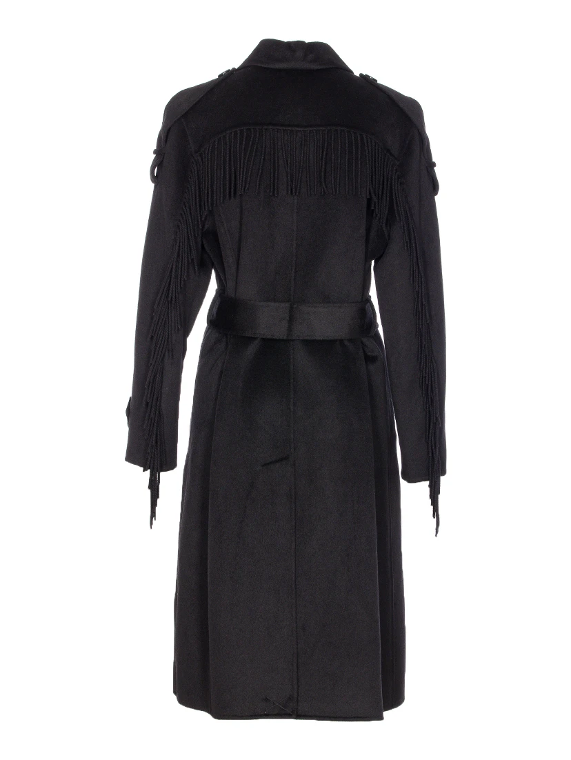 belted single-breasted coat
