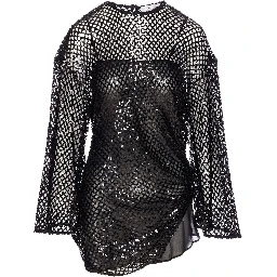 Black Sequin Mini Dress