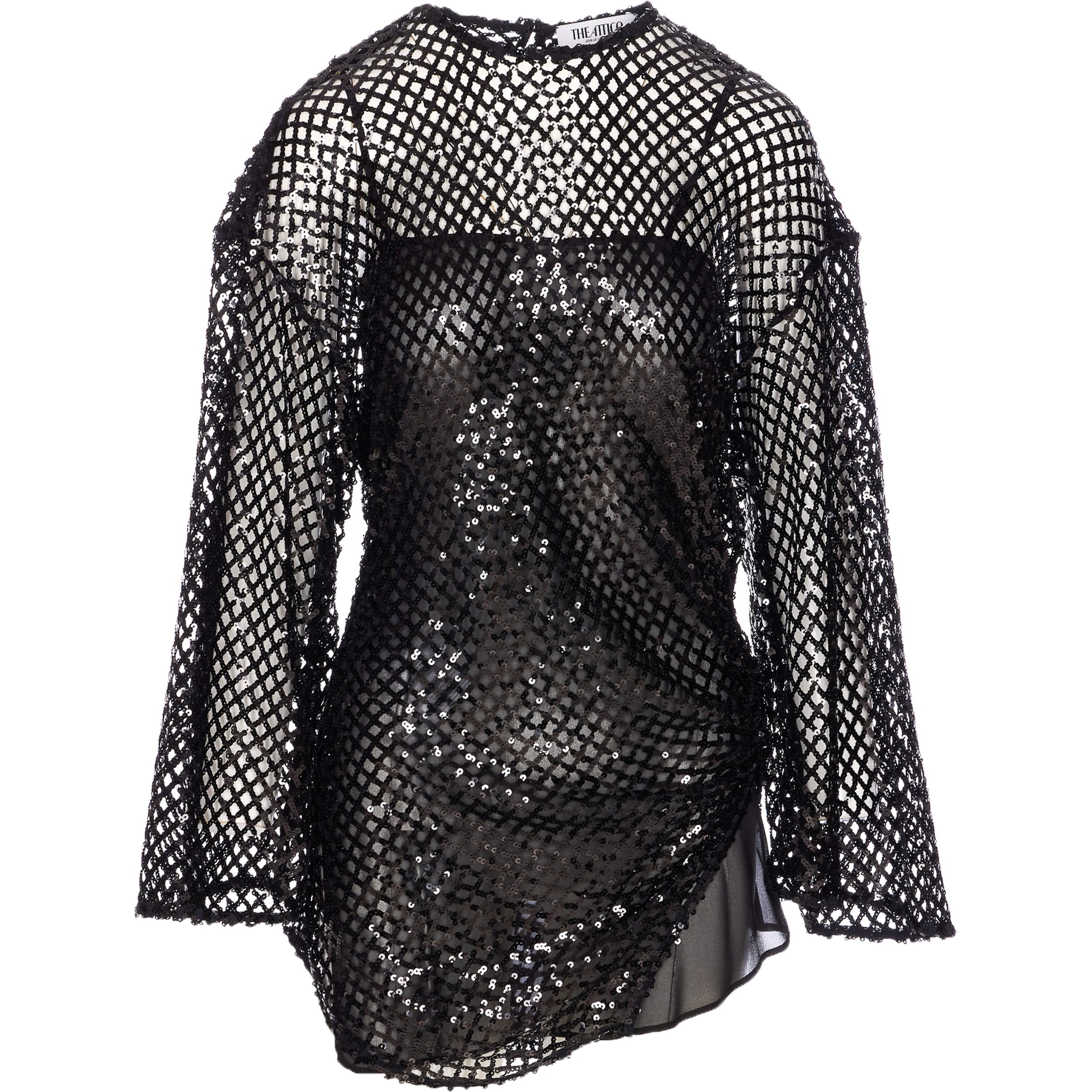Black Sequin Mini Dress
