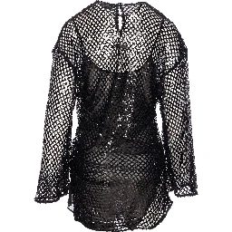 Black Sequin Mini Dress