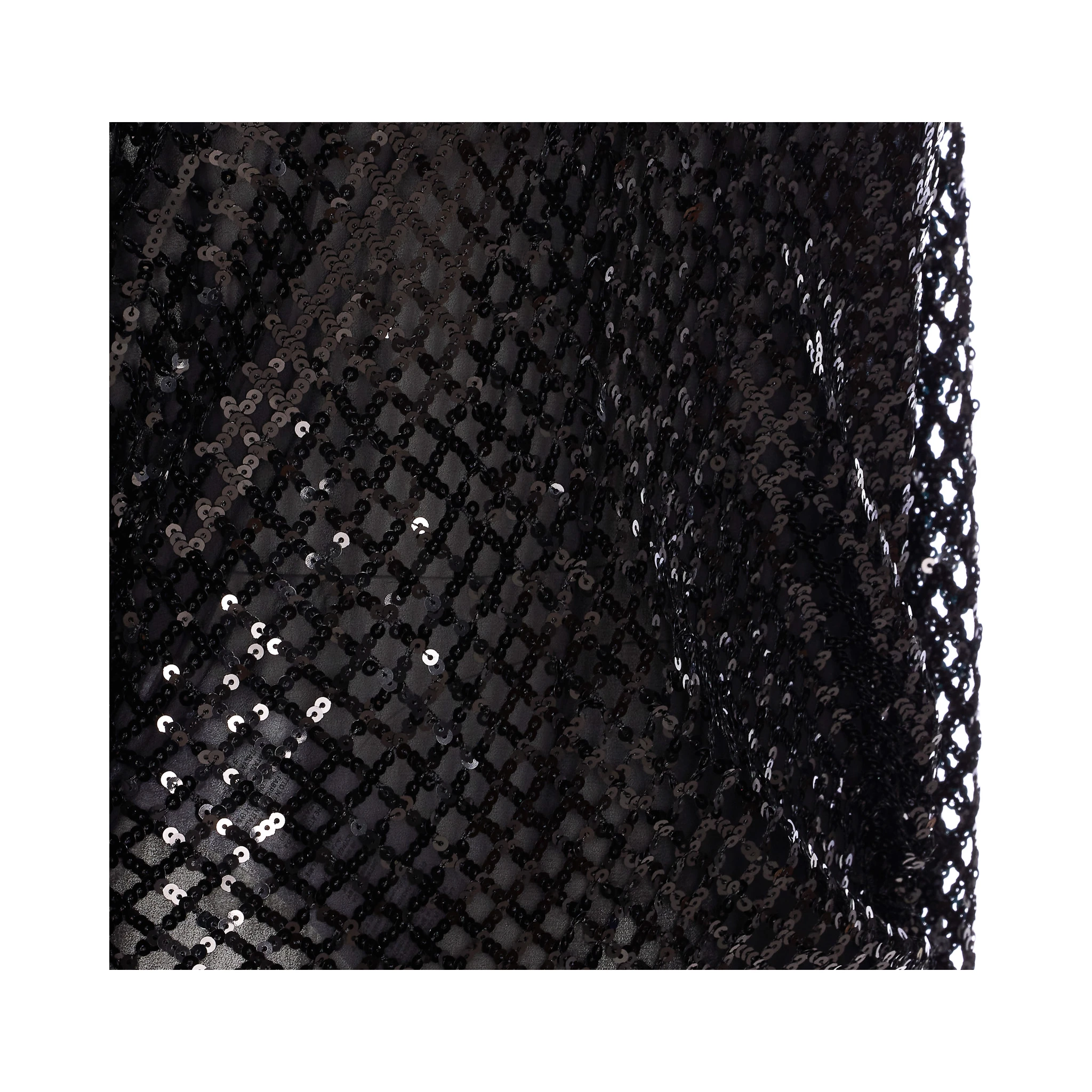 Black Sequin Mini Dress