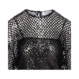 Black Sequin Mini Dress