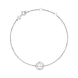 Miller Metallic Chain-Link Bracelet with Double T Charm and Crystal Embellishments in Brass Blend Woman