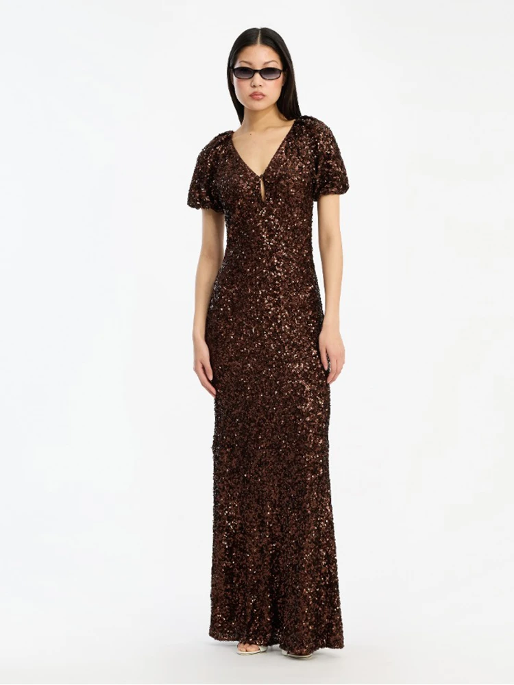 Rotate Dresses Brown alternative