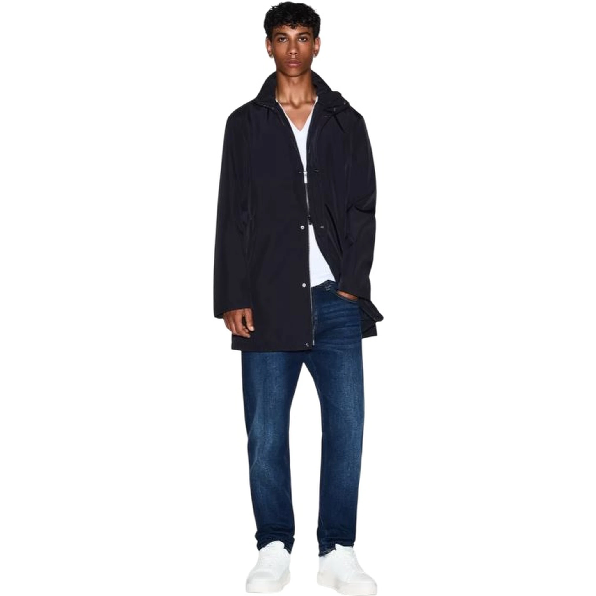 ARMANI EXCHANGE Coats Blue