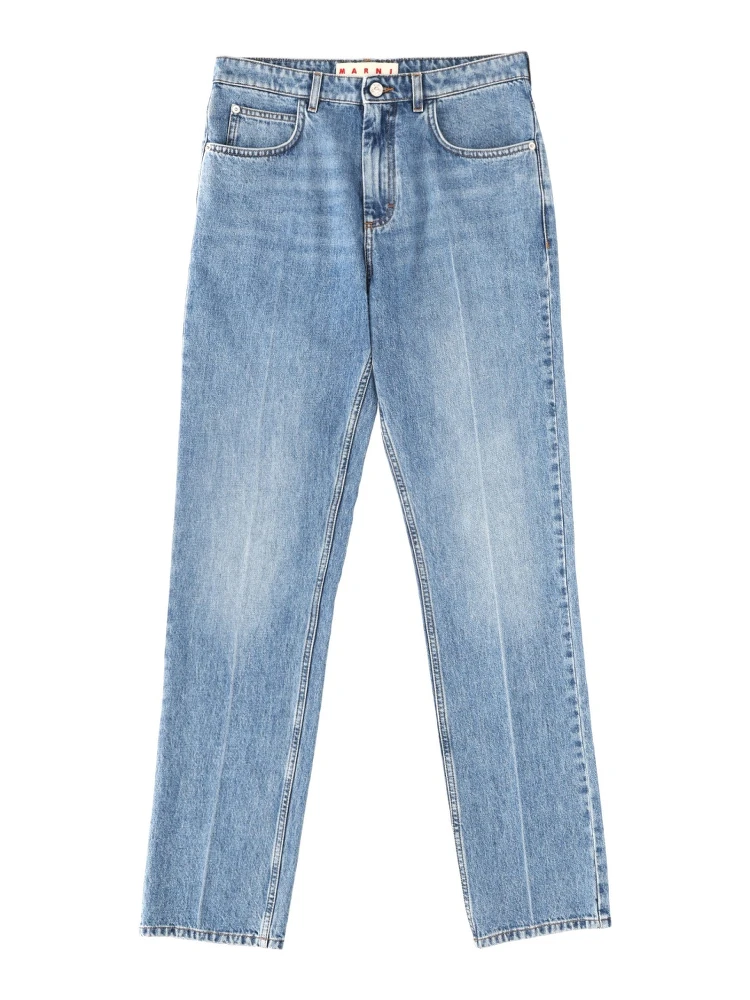 COTTON DENIM PANTS