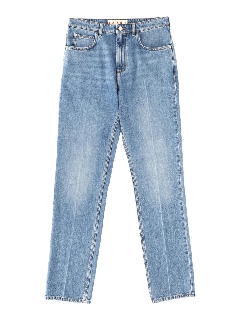 COTTON DENIM PANTS