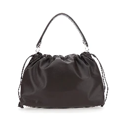 Mama Baguette Large Brown Shoulder Bag with FF Closure on the Front in Leather Man