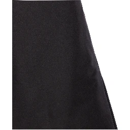 Flared Black Skirt In Silk Blend