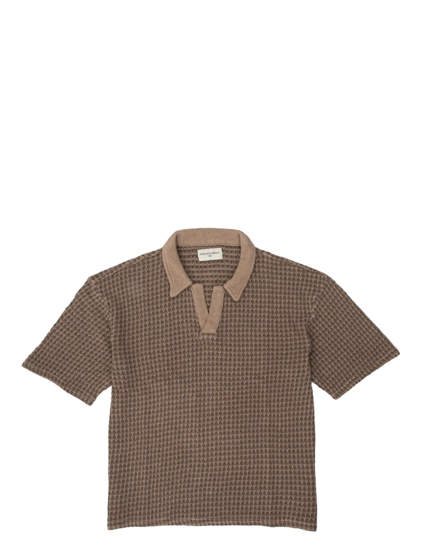OFFICINE GENERALE T-shirts and Polos Brown
