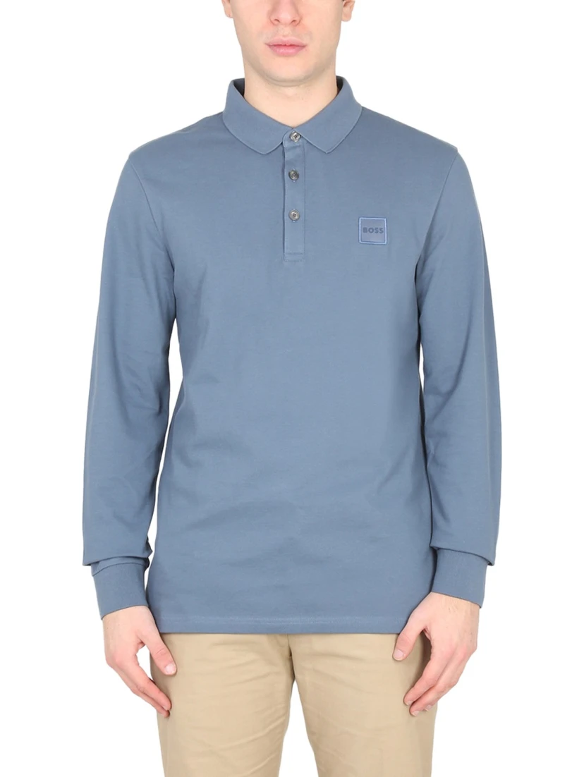 POLO WITH LOGO PATCH