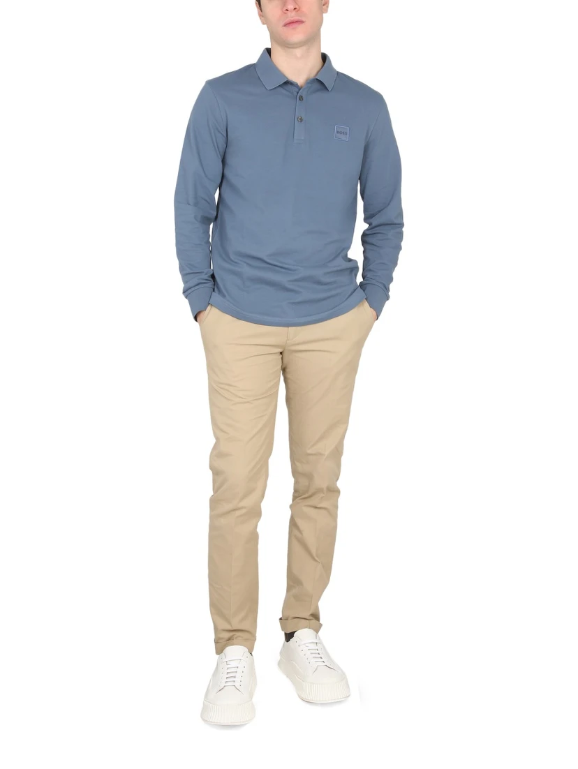 POLO WITH LOGO PATCH