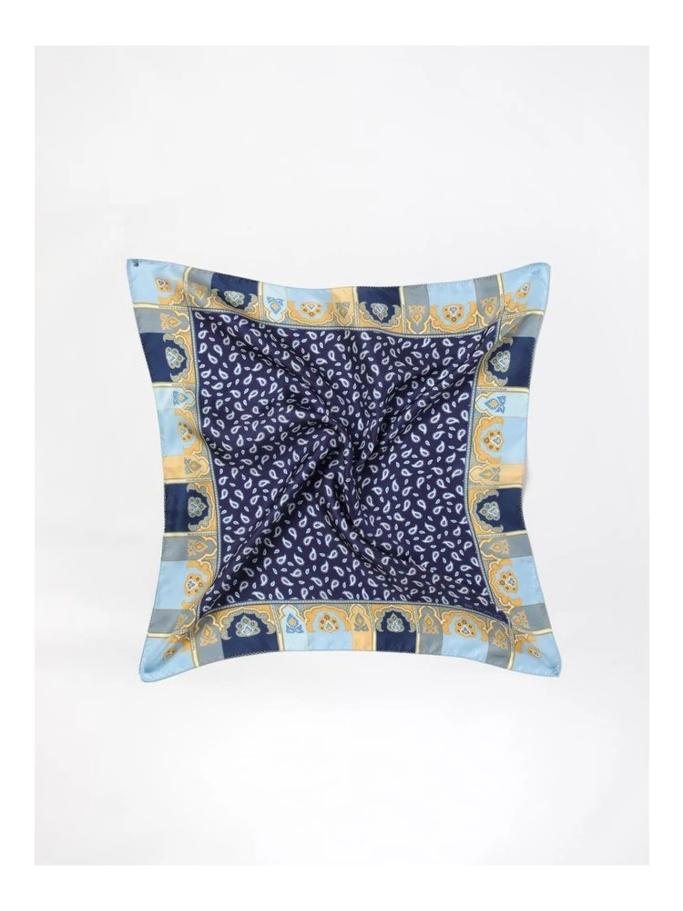Blue Silk Foulard
