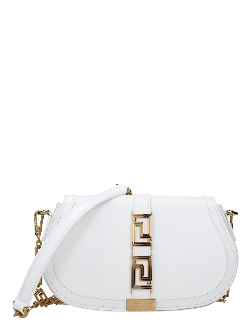 White Leather Crossbody Bag